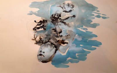 Arrivederci, gouache et encre sur papier, 2017